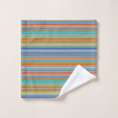 Motif rayé multicolore (Gant de toilette)
