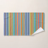 Motif rayé multicolore (Serviette à main)