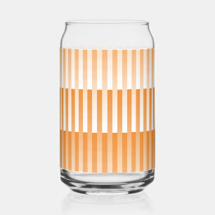 Motif rayé orange et blanc