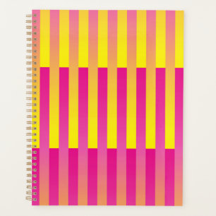 Motif rayé orange jaune rose