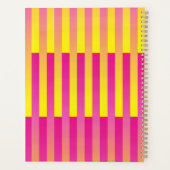 Motif rayé orange jaune rose (Dos)