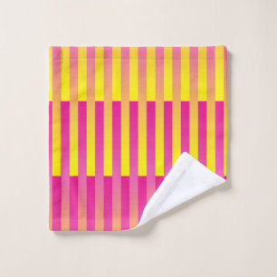 Motif rayé rose jaune orange