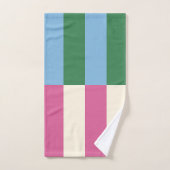 Motif rayé vertical coloré (Serviette à main)