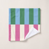 Motif rayé vertical coloré (Gant de toilette)