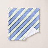 Motif rayure bleu et vert (Gant de toilette)