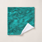 Motif rayure de tigre sarcelle or luxe (Gant de toilette)