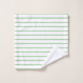 Motif rayure décorative sage (Gant de toilette)
