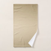 Motif rayure or et crème (Serviette à main)