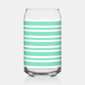 Motif rayures blanches Aquamarine (Verso)