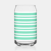 Motif rayures blanches Aquamarine (Droite)