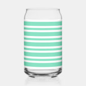 Motif rayures blanches Aquamarine (Gauche)