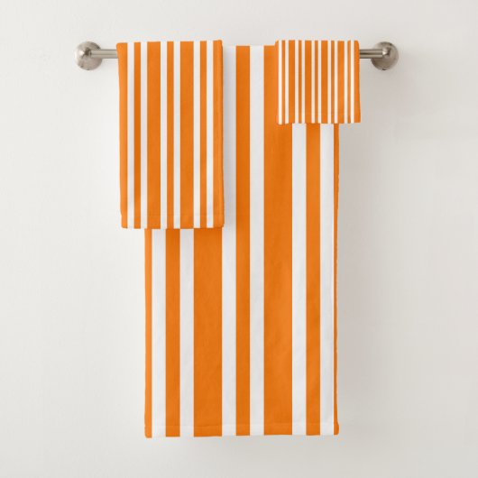 Motif rayures blanches orange (En situation)