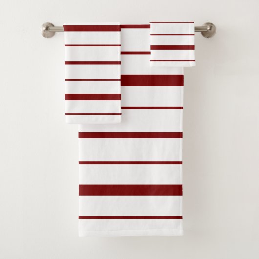 Motif Rayures Bourgogne sur Blanc (En situation)