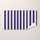 Motif rayures indigo et blanc (Serviette à main)