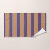Motif rayures orange violet (Serviette à main)