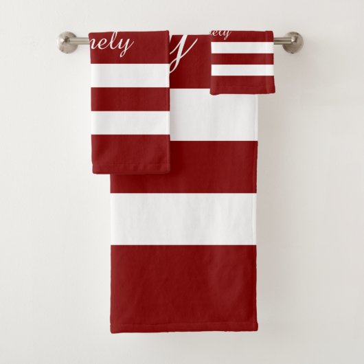 Motif Rayures Rouges Modernes (En situation)