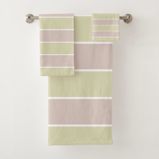 Motif rayures vert rose pastel moderne (En situation)