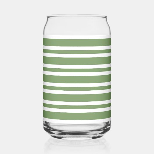 Motif rayures vertes blanches (Recto)