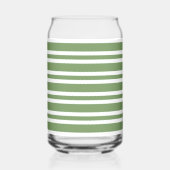 Motif rayures vertes blanches (Gauche)