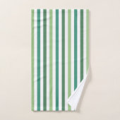 Motif rayures vertes modernes (Serviette à main)