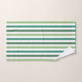 Motif rayures vertes modernes (Serviette à main)