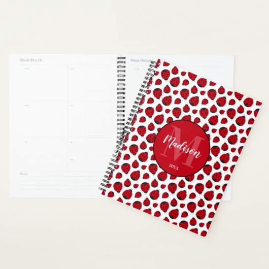 Motif Red Ladybug personnalisé (Devant avec enveloppe)