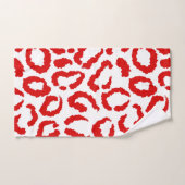 Motif Red Leopard (Serviette à main)