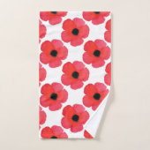 Motif Red Poppy (Serviette à main)