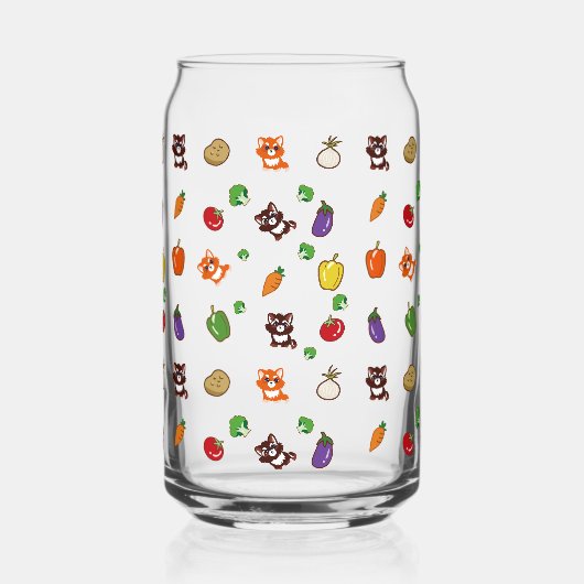 motif renard et légumes (Recto)