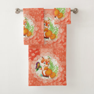 motif renard et papillon