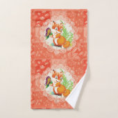 motif renard et papillon (Serviette à main)