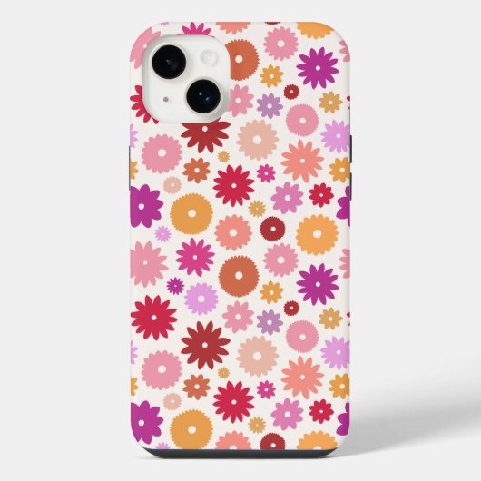 Motif Répété de Fleurs Colorées (Verso)