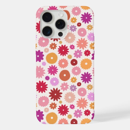 Motif Répétitif de Fleurs Colorées (Verso)