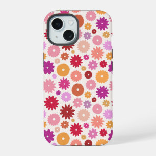 Motif Répétitif de Fleurs Colorées