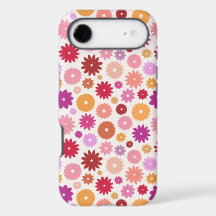 Motif Répétitif de Fleurs Colorées
