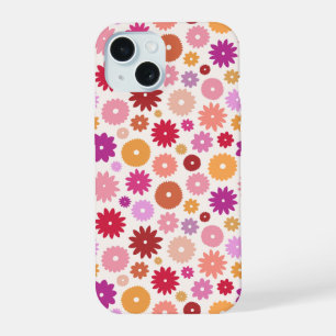 Motif Répétitif de Fleurs Colorées