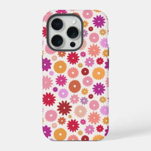 Motif Répétitif de Fleurs Colorées