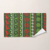 Motif répétitif de Noël (Serviette à main)
