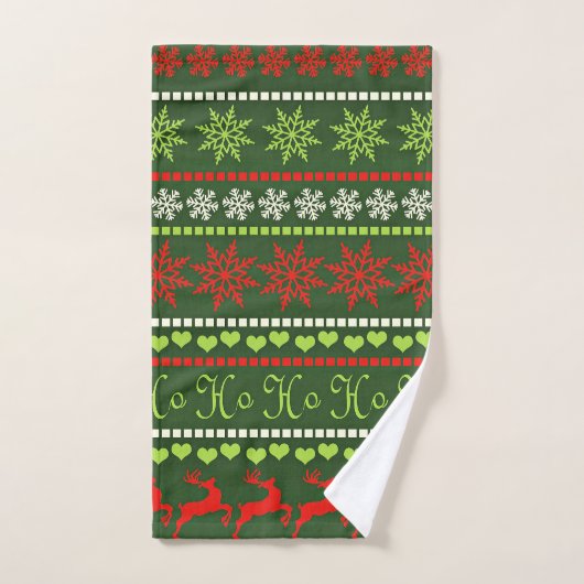 Motif répétitif de Noël (Serviette à main)