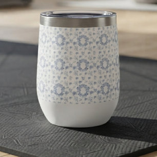 Motif répétitif de toile bleue victorienne
