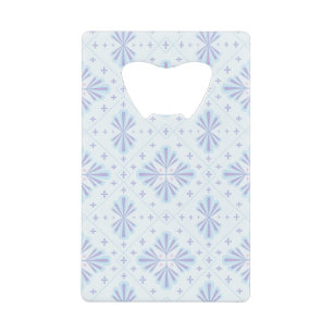 Motif répétitif floral géométrique bleu pastel