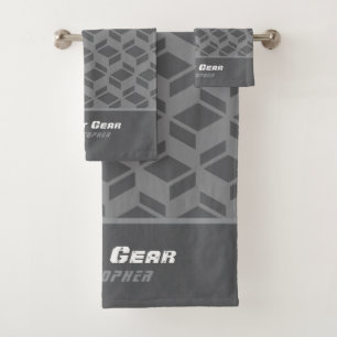 Motif répétitif moderne gris