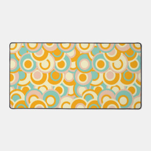 Motif rétro coloré dans des tons pastel orange
