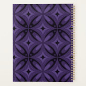 Motif Rétro de Couleur Violet Foncé (Dos)