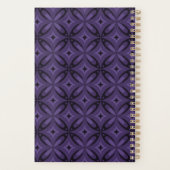 Motif Rétro de Couleur Violet Foncé (Dos)