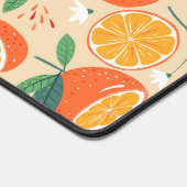 Motif rétro de fruits d'agrumes orange (Coin)