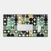 Motif rétro gris noir Turquoise personnalisé (Clavier et souris)