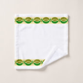 Motif rétro minimaliste personnalisable (Gant de toilette)