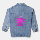Motif rétro rose dans le style tendance, cool (Verso)