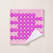 Motif rétro rose dans un style branché (Gant de toilette)